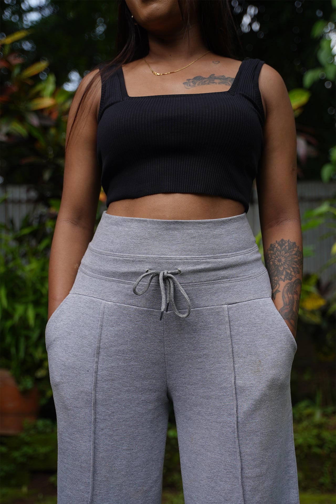Boxy Bloom Crop Top with Soft Stride Lounge Pants