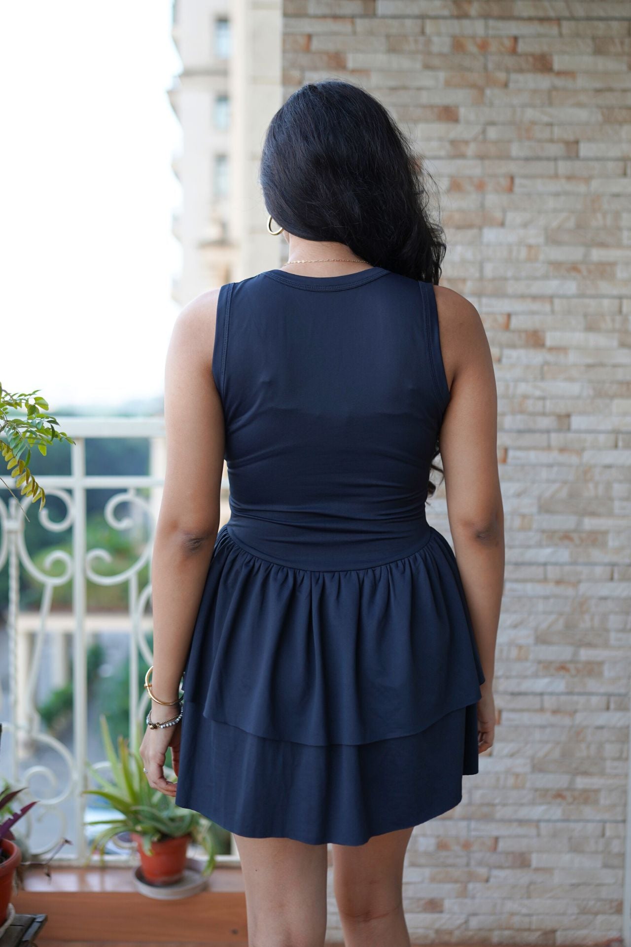 Flounce Mini Dress