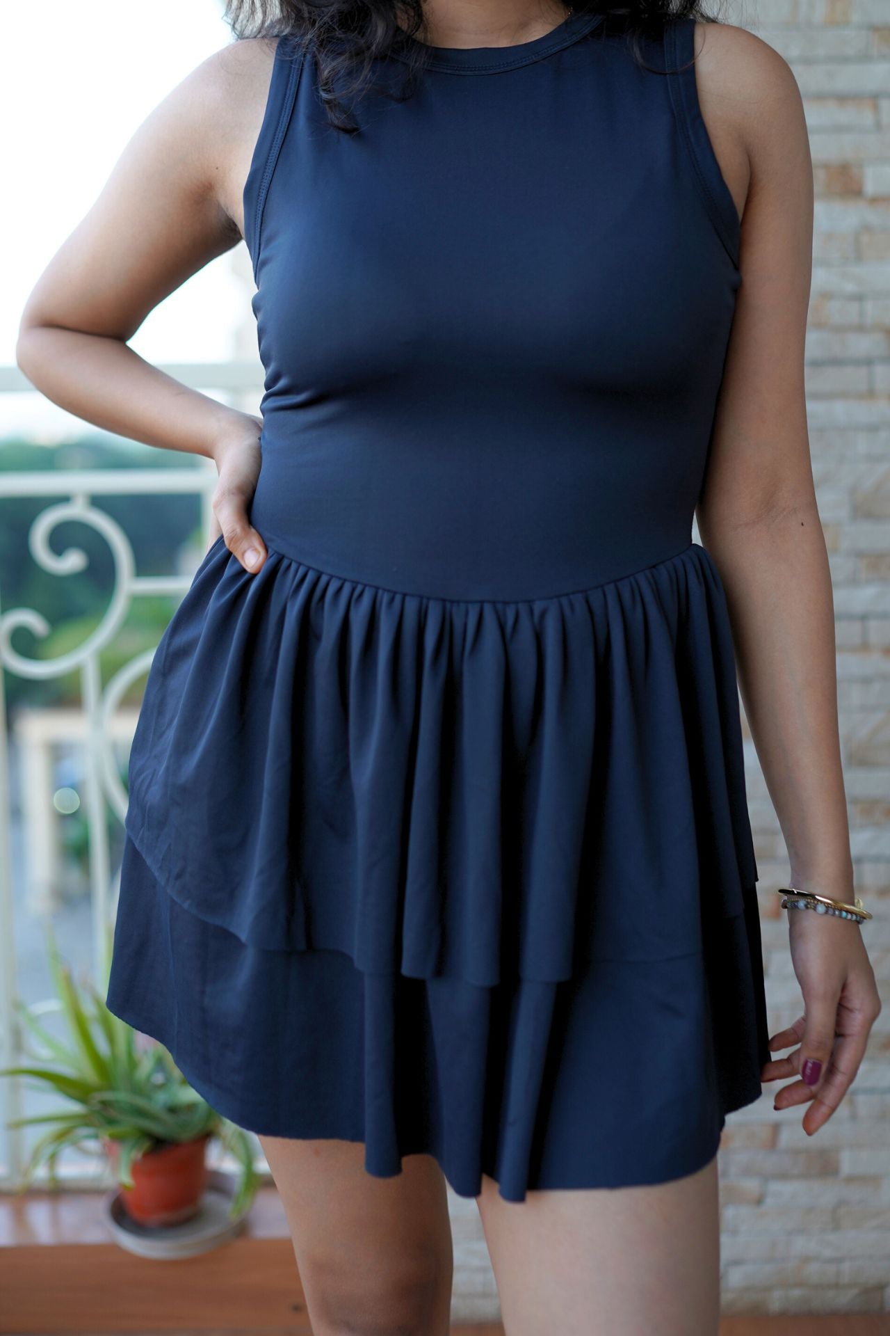 Flounce Mini Dress