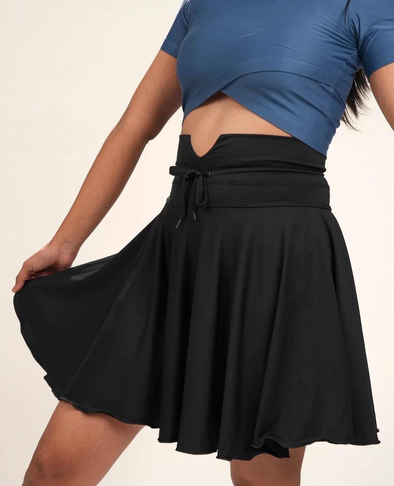 Flutter High Waist Skirt