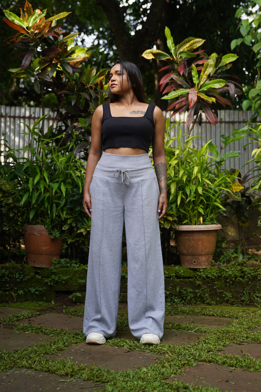 Boxy Bloom Crop Top with Soft Stride Lounge Pants