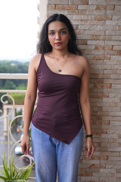 Edgy One Shoulder Top