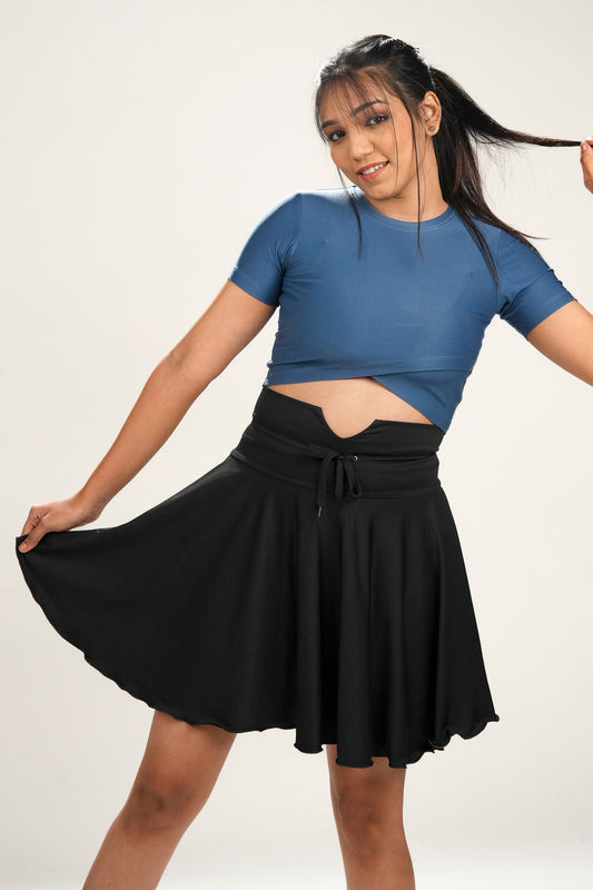 Flutter High Waist Skirt