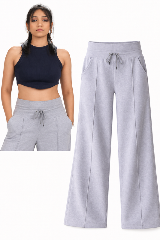 Soft Stride Pants with Ribbed Tank Top